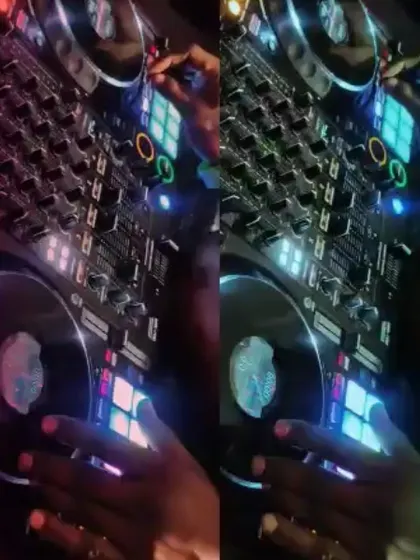 Still learning, but having fun with my babies. A split-screen view of my hands on the controller.