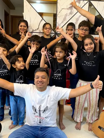 **Our Mumbai Family Keeps Growing.** The Performers' Club family just keeps getting bigger. We loved seeing our Mumbai students come together to celebrate their musical journey with their favorite mentor, Shobhit Sir.