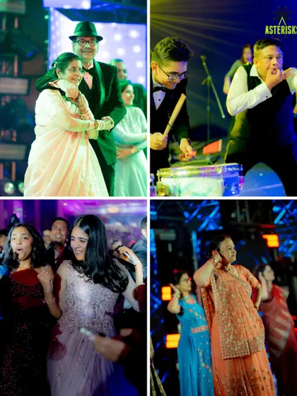 A sangeet is a celebration for all ages. We love seeing the entire family, from parents to friends, take over the dance floor and enjoy the lively entertainment we organize.