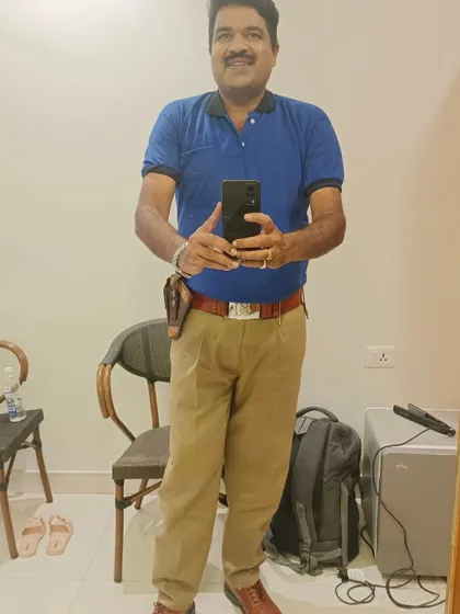 Another selfie showing my police character look for a new movie.