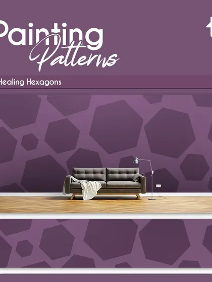 This playful and hipster design uses randomly arranged hexagons to liven up a space. I can customize the colors to match your decor, using brighter shades for a kid's room or more subdued tones for a living area.