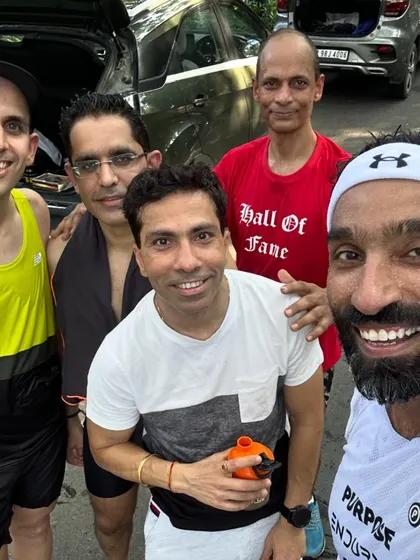 A selfie after a tough but rewarding long Sunday run. The humidity was a challenge, but having this crew makes every run a chance to learn and grow.