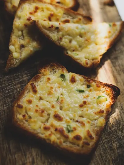 Chili cheese toast, a simple snack elevated. Even the basics of bread are covered in our courses.