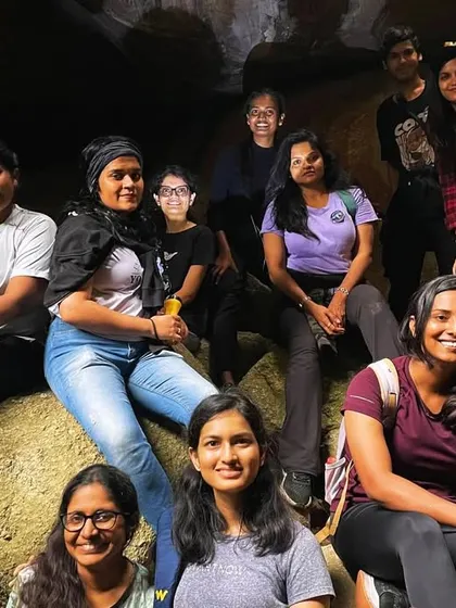 Exploring the unique rock formations of the Anthargange caves. This trek is a favorite for teams looking for a blend of hiking and cave exploration.
