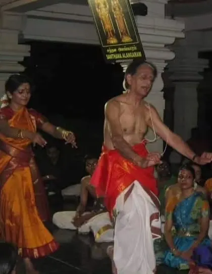 A memory of dancing with the legendary CVC Sir, a scholar and a warm human being who was a great admirer of my Amma's work. These interactions with the masters have shaped me as an artist and a teacher.