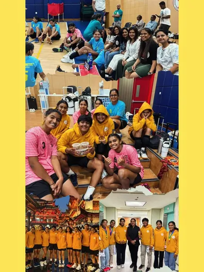 More memories from Shanghai. This collage captures the support and love we received, from cheering in the stands to sharing treats.