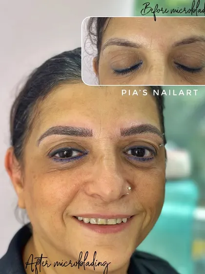 Eyebrows truly frame your face and can give you a more youthful appearance. I performed stroke microblading on this client, who had also gotten a permanent eyeliner from me last year. It's always a pleasure to have returning clients.
