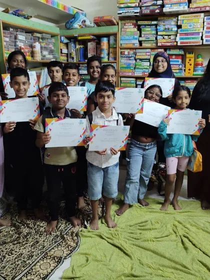 Certificates of achievement for our public speaking graduates! I am so proud of each child for stepping out of their comfort zone and finding their voice.