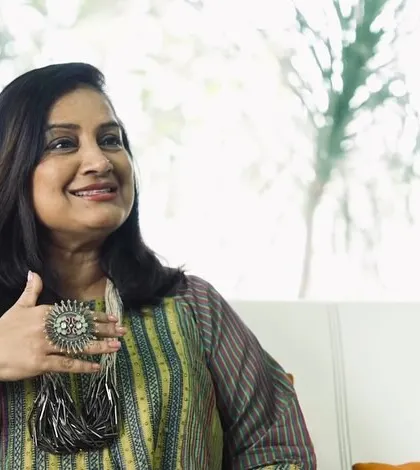 A portrait of Gayathri Shetty from the Forbes India feature.