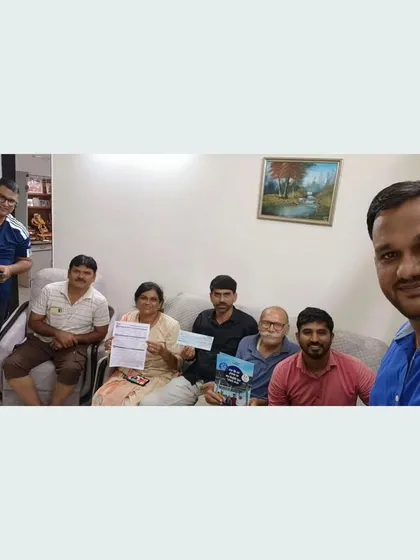 Our team with a family after signing the agreement for their new solar system. We are proud to be their chosen solar partner.