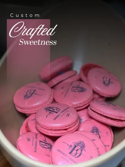From vibrant custom-printed macarons to other artisanal sweets, we curate dessert experiences that are as unique and unforgettable as the occasions they are for.