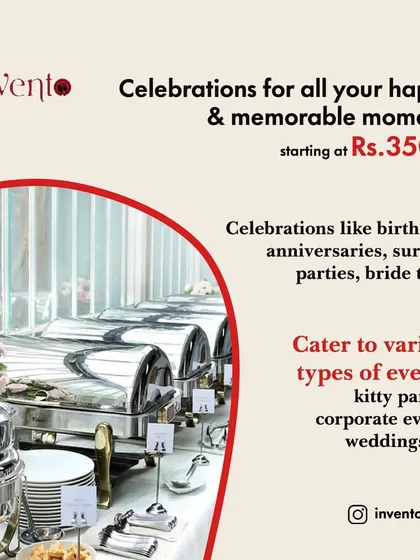 I cater to all your happy and memorable moments, with packages starting at Rs. 3500. This is perfect for birthdays, anniversaries, surprise parties, and even corporate events.