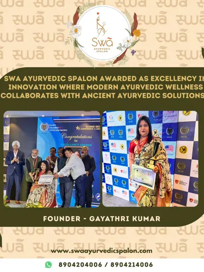 I am honored to be recognized for my work in blending modern wellness with ancient Ayurvedic solutions. This award fuels my passion to continue providing authentic, effective, and holistic care to all my clients.