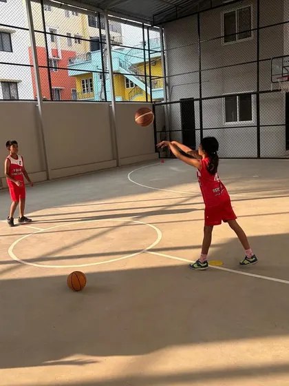 Nothing but net! Our basketball coaching focuses on teamwork, fitness, and developing that perfect jump shot, all while having a blast on the court.