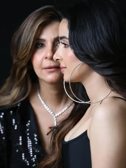 A touching mother-daughter portrait for Beena Raheja Fine Jewellery, perfect for their Mother's Day campaign.