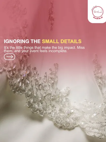 Ignoring the small details can make an event feel incomplete. It's the little things that make the big impact, and we are meticulous about every single detail.