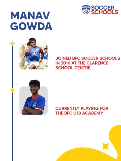 Manav Gowda joined BFC Soccer Schools in 2016 and is now playing for the BFC U18 Academy. His journey showcases the progression our players can make.