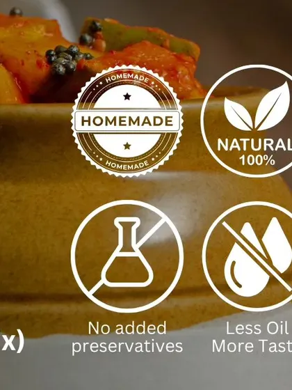 My promise to you: homemade, 100% natural, no added preservatives, and less oil for more taste. These are the principles I follow for every pickle I make.