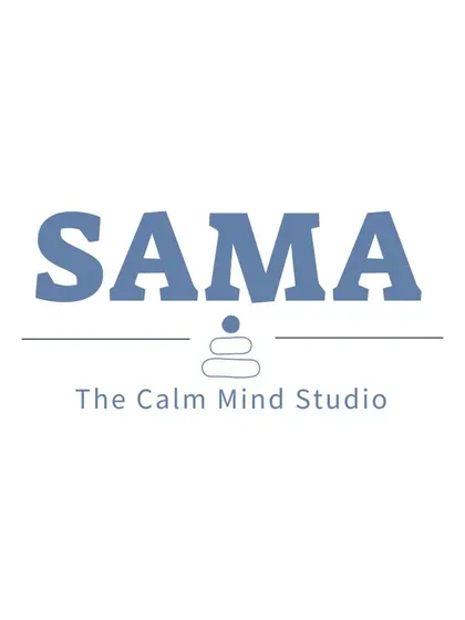 Our logo represents our name and our mission. SAMA means tranquility and calmness of mind, and the icon of stacked stones signifies the balance we help you cultivate.