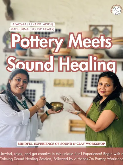 I've partnered with a sound healer to offer something truly special: a mindful experience of sound and clay. We start with a calming sound healing session to get you centered before you even touch the clay. It’s the ultimate clay therapy session to fix your soul.