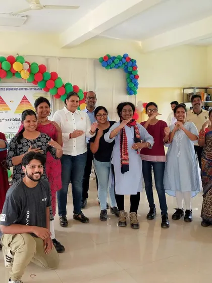 The team from the Hyderabad unit of a leading beverage company after their introductory Krav Maga workshop. Our sessions are not just about technique but also about building team spirit and collective confidence.