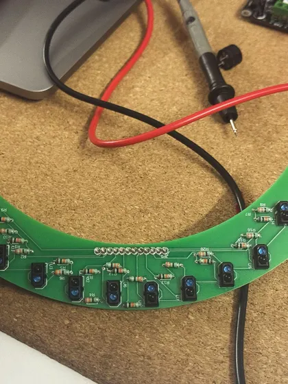 You can't be more proud! An eighth grader, Praganya, designed this custom PCB for a sensor array and had it fabricated. This is the kind of initiative and skill we love to see and support in our young engineers.