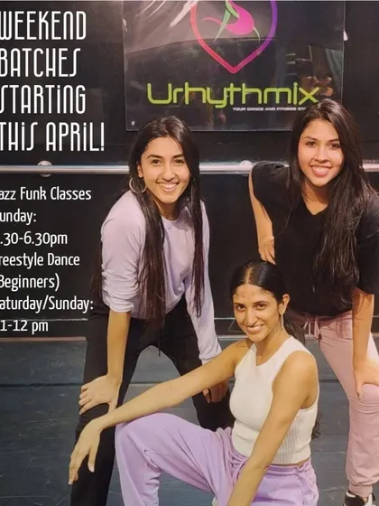 No more boring weekends. We offer special weekend batches for styles like Jazz Funk and beginner Freestyle, perfect for those with busy weekday schedules who still want to dance.