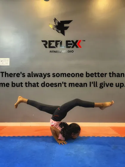 "There's always someone better than me but that doesn't mean I'll give up." This image captures the determined spirit we foster in our athletes.