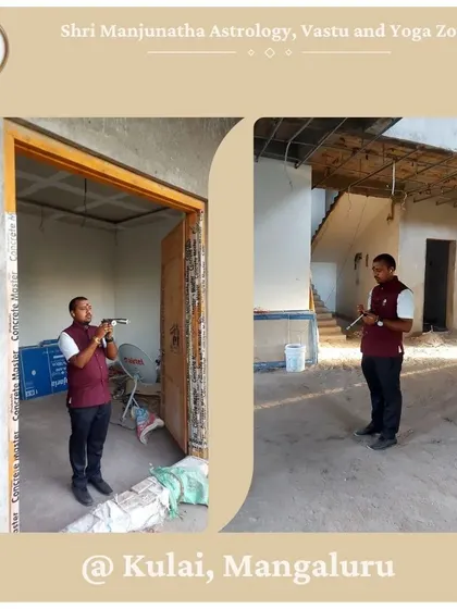 A closer look at my Vastu analysis for a new home under construction in Kulai, Mangaluru. I am checking the energy of the main door frame and the internal layout to ensure a positive flow from the moment one enters the house.