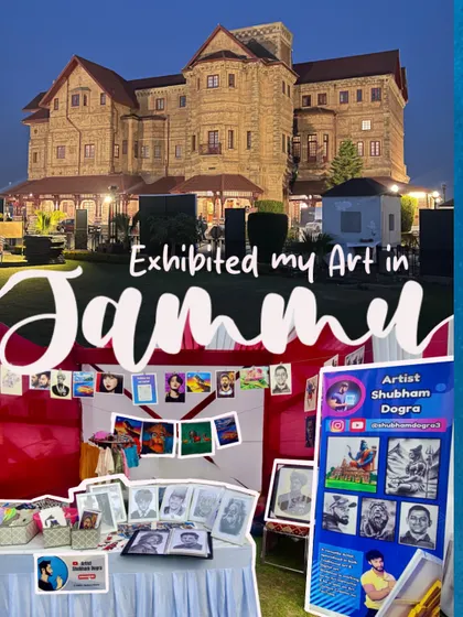 I was thrilled to exhibit my art in my hometown of Jammu for the first time. The response was incredible, and it was a special experience to share my work at the historic Amar Mahal.