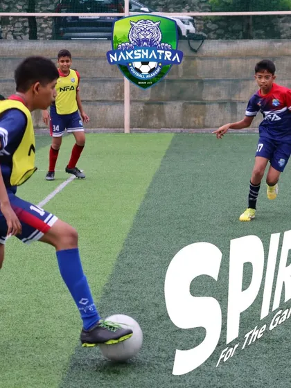 With unwavering commitment and the spirit for the game, we shape tomorrow's champions. Players engaged in a competitive drill.
