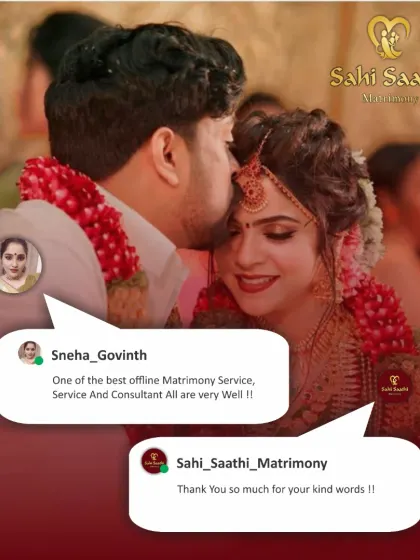 Client feedback like this is what motivates me every day. I am glad to know that my offline support and dedicated consultants are making a real difference in people's search for a life partner.