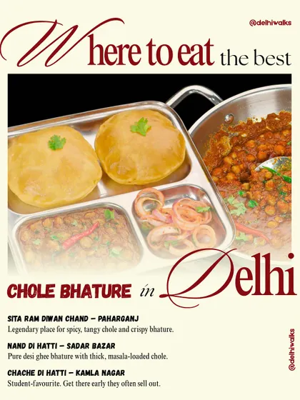 Where to eat the best Chole Bhature in Delhi? We've done the delicious research for you. This guide points you to legendary spots like Sita Ram Diwan Chand in Paharganj.