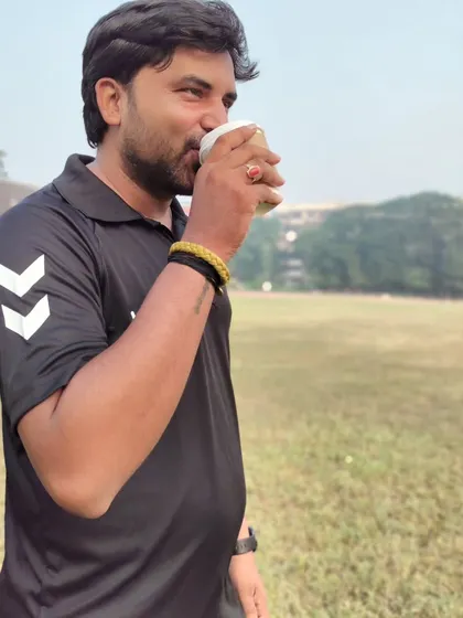 Morning brew with a beautiful view. Finding inspiration with every sip of coffee on the field.