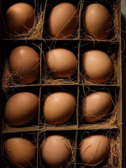 A full, evenly lit shot of the egg carton, perfect for product packaging or e-commerce.