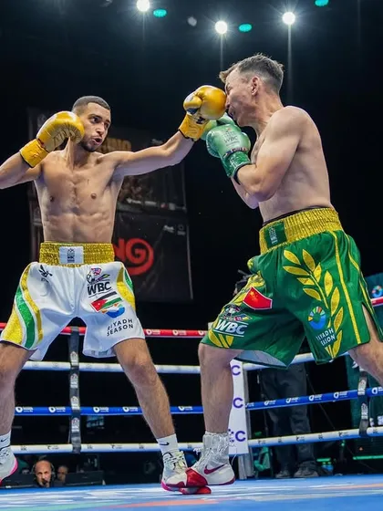 A clean punch landed during the WBC Grand Prix. We prepare our fighters to compete and win against anyone.