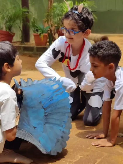 Theatre is woven into the fabric of our days. Here, children bring a story to life, embodying characters with handmade costumes and boundless imagination. This is not just a performance; it is a deep dive into language, empathy, and collaborative creation, all unfolding in our outdoor classroom.
