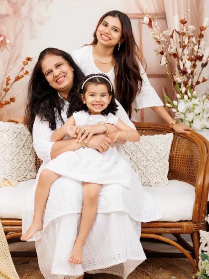 There's nothing like the bond between three generations of women. Capturing portraits with grandparents, mothers, and children is one of my greatest joys. This Mother's Day session was filled with so much love and warmth.
