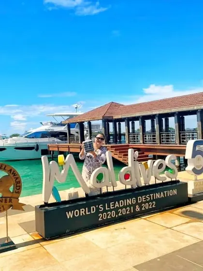 My happy customer in the Maldives after receiving her order all the way from New Delhi. I am thrilled to send a taste of Manipur across the seas.