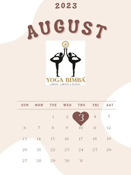 Marking the calendar for our 10th anniversary. August 3rd will always be a special day for Yoga Bimba.