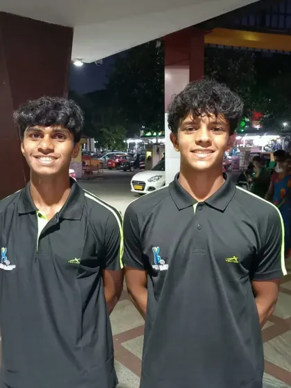 RSA U17 players Rakshit and Advik, selected to represent the Karnataka U20 Men's team. We focus on developing local talent to compete at the state and national level.