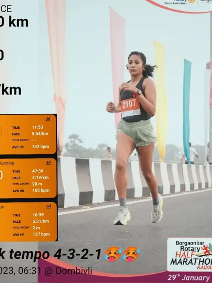 A 10k tempo run with a 4:19/km pace. Don't just set goals, hunt them.