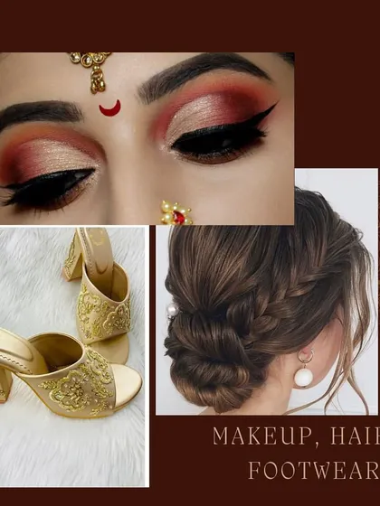 Completing the look with the right makeup, hair, and footwear is crucial. Here is some inspiration for a cohesive Maharashtrian bridal style.