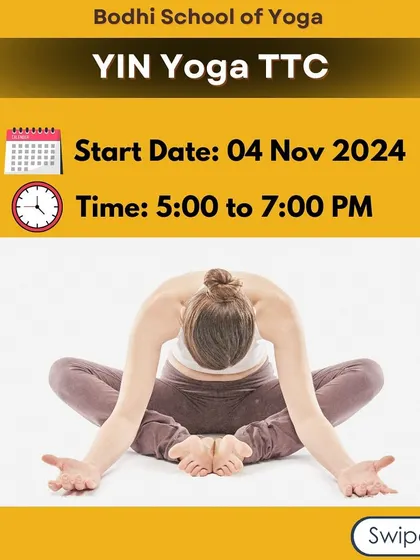 Discover the quiet, meditative practice of Yin Yoga with our specialized TTC. This course focuses on holding passive poses for longer periods to work the deep connective tissues.