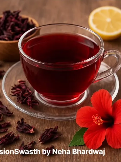Hibiscus tea is a simple, natural remedy for high blood pressure. This vibrant red tea, made from dried hibiscus flowers, is rich in anthocyanins that help relax blood vessels and lower bad cholesterol.
