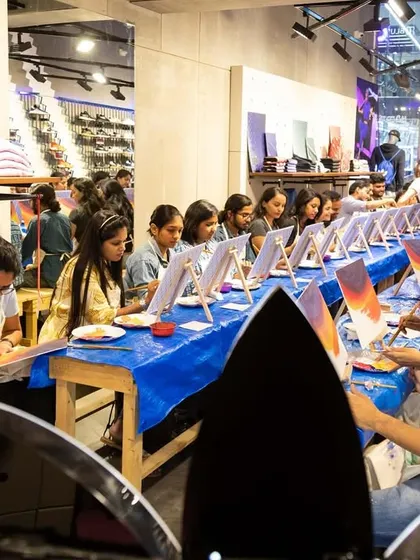 Another view of the packed house at our Adidas collaboration. We can handle event logistics in any kind of space.