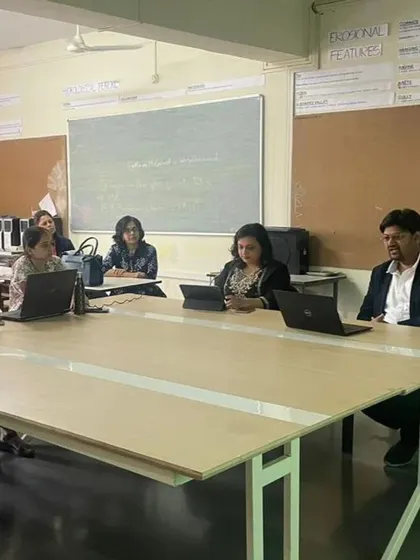 Our team members leading an interactive session at Dr. Bhanuben Nanavati College of Architecture. We believe in strengthening the connection between academia and the profession by discussing professional ethics, conduct, and future trends with students.