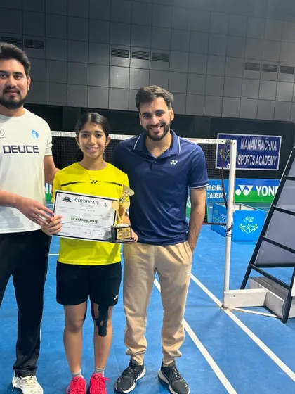 Posing with Nandini and her well-earned gold medal. As a coach, these are the moments that make the daily grind worthwhile.