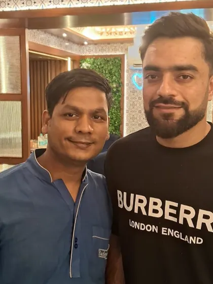 Afghan cricket star Rashid Khan knows where to find a taste of home in Mumbai. It was an honour to serve him.