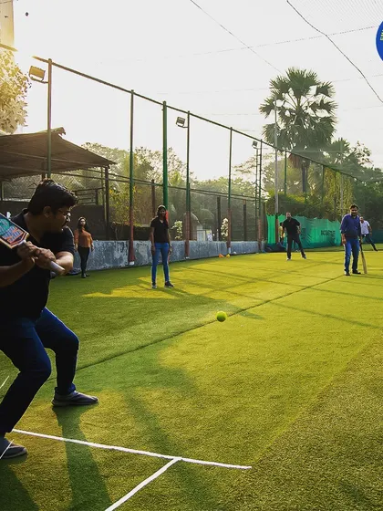 This is what it's all about. Grab your friends or colleagues and book our floodlit turf for an evening of box cricket. The high nets and quality pitch ensure the game is always fast and exciting.
